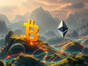 Visualizing the exponential growth of Bitcoin DeFi, poised to challenge Ethereum's long-standing dominance in the decentralized finance space.