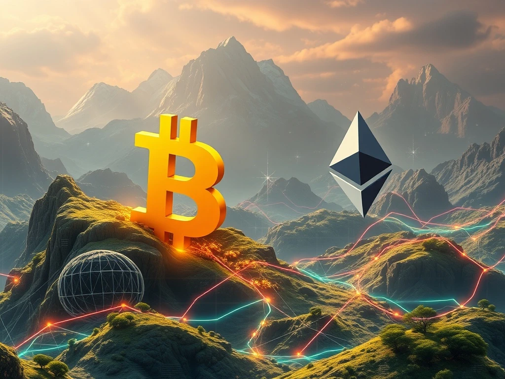 Visualizing the exponential growth of Bitcoin DeFi, poised to challenge Ethereum's long-standing dominance in the decentralized finance space.