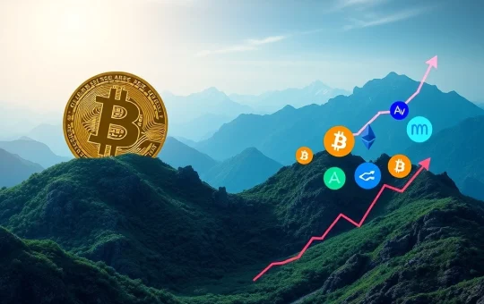 A visual representation of declining Bitcoin dominance and the surging altcoin market, illustrating the dynamic crypto market shift.