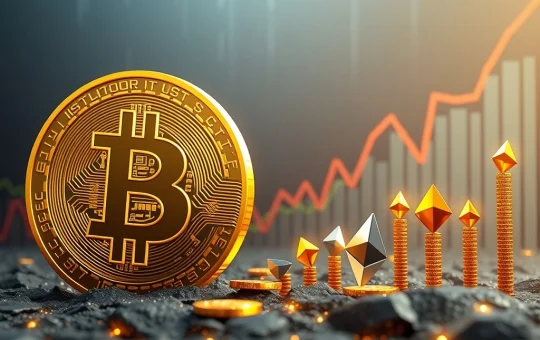 Chart showing Bitcoin Dominance falling below key support, while altcoin gains rise, indicating a significant crypto market shift.