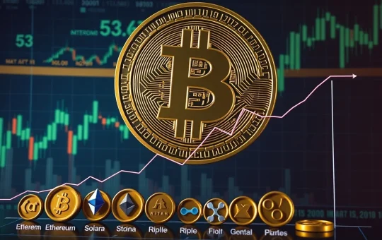 Chart showing Bitcoin Dominance rising as the Altcoin Season Index falls, illustrating a significant shift in crypto market capital.