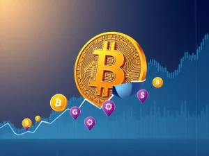 A graph illustrating Bitcoin Dominance testing a critical trendline, signaling potential shifts in the crypto market.