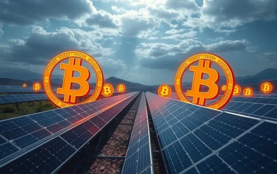 Bitcoin and solar energy merging in a futuristic tokenization landscape