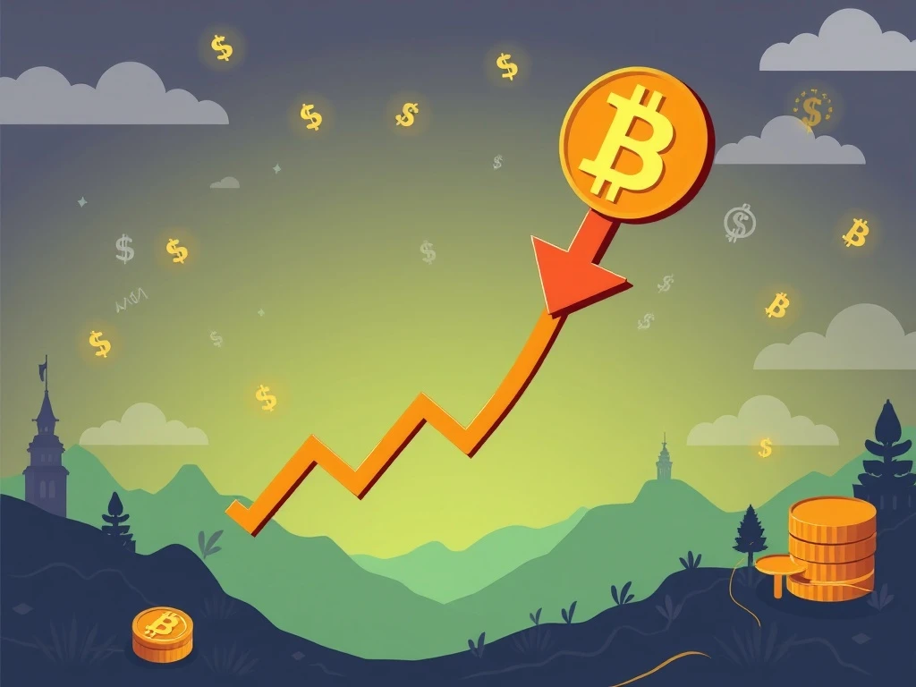 A chart illustrating a significant Bitcoin ETF outflow, signaling shifting investor sentiment and market recalibration.