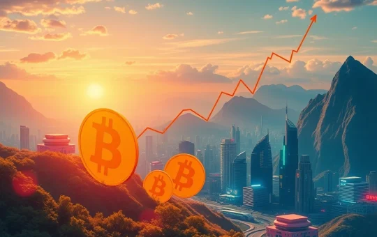Visualizing the powerful Bitcoin surge driven by SEC ETF approvals and significant institutional Bitcoin investments.