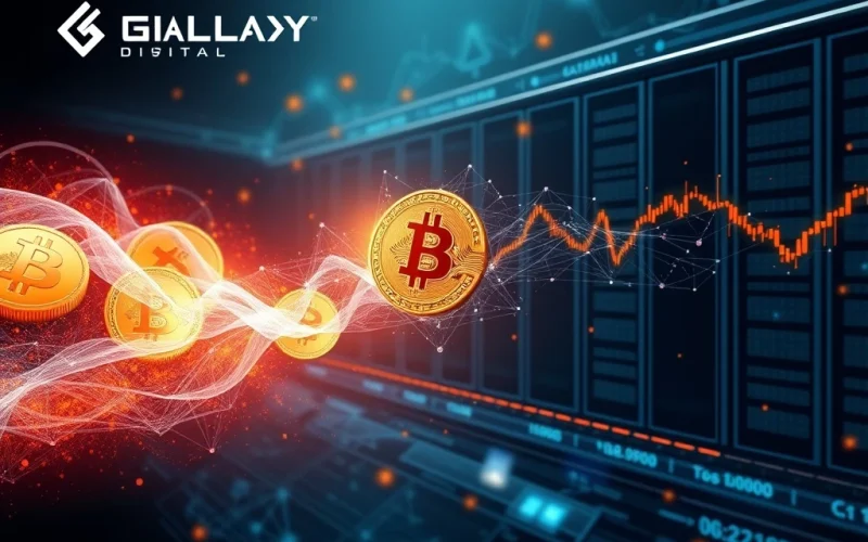 A secure digital ledger depicting a massive Bitcoin transaction facilitated by institutional platforms, symbolizing market stability and institutional Bitcoin adoption.