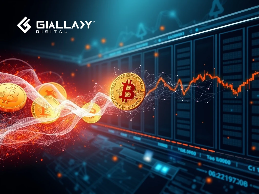 A secure digital ledger depicting a massive Bitcoin transaction facilitated by institutional platforms, symbolizing market stability and institutional Bitcoin adoption.