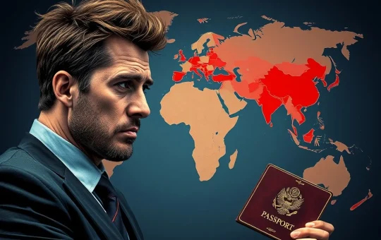 A visual representation of shrinking crypto golden visas, symbolizing reduced investor opportunities amidst global regulatory shifts, relevant to Bitcoin news.