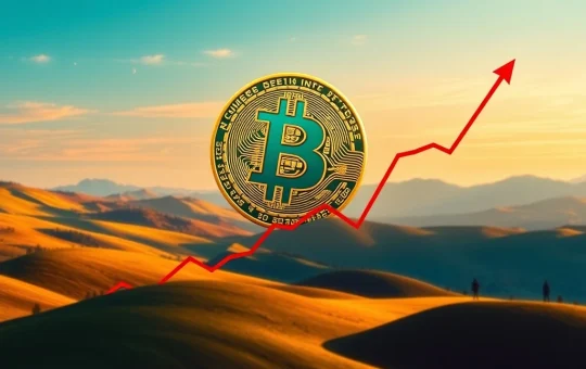 Chart showing Bitcoin's price surge, indicating institutional investors buying the dip, fueling the Bitcoin rally.