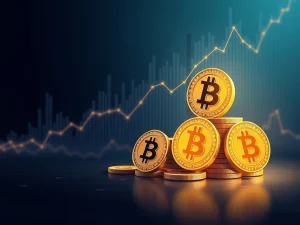 A visual representation of Bitcoin (BTC) earning interest through Bifrost's BTCFi Boost, symbolizing secure and simplified passive income generation.