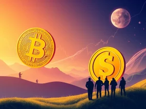 Bitcoin investors are shown strategically reallocating BTC into Pepe Dollar presale, aiming for massive crypto gains.