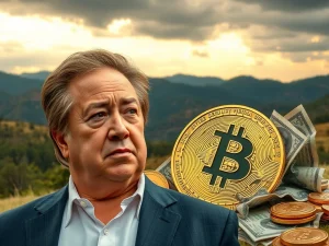 Robert Kiyosaki passionately urging investors to ditch fiat for gold and Bitcoin amidst market crash warnings.