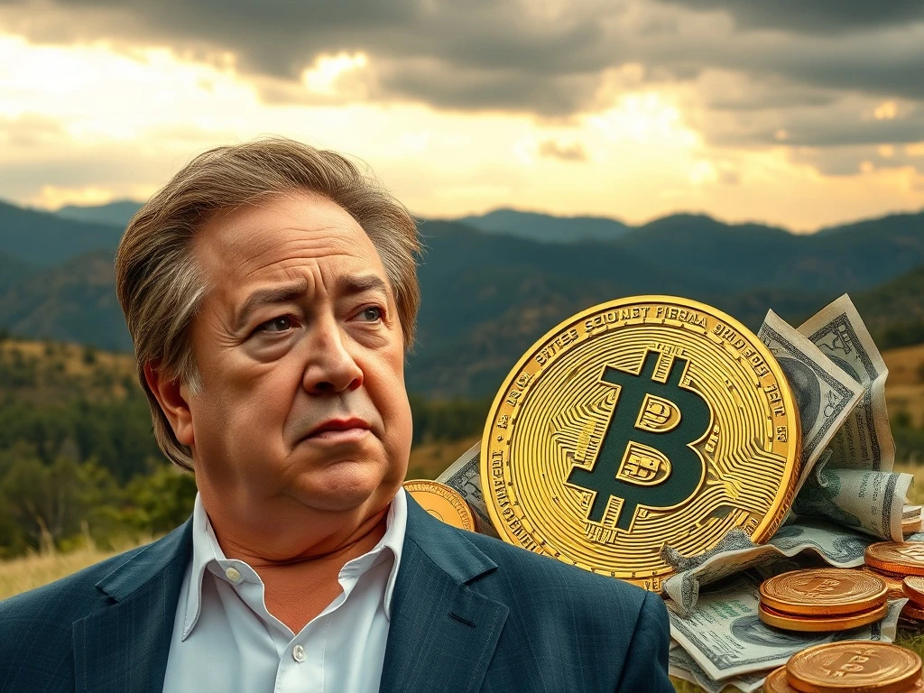 Robert Kiyosaki passionately urging investors to ditch fiat for gold and Bitcoin amidst market crash warnings.