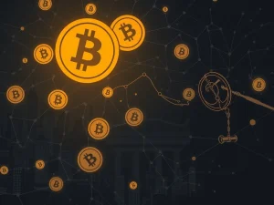 Visualizing the complex network of a $19M Bitcoin laundering scheme, highlighting the crackdown on crypto crime in China.