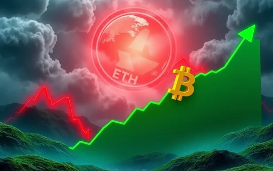 Visualizing Bitcoin's resilient stability amidst altcoin liquidations, depicting the ongoing crypto market rotation.