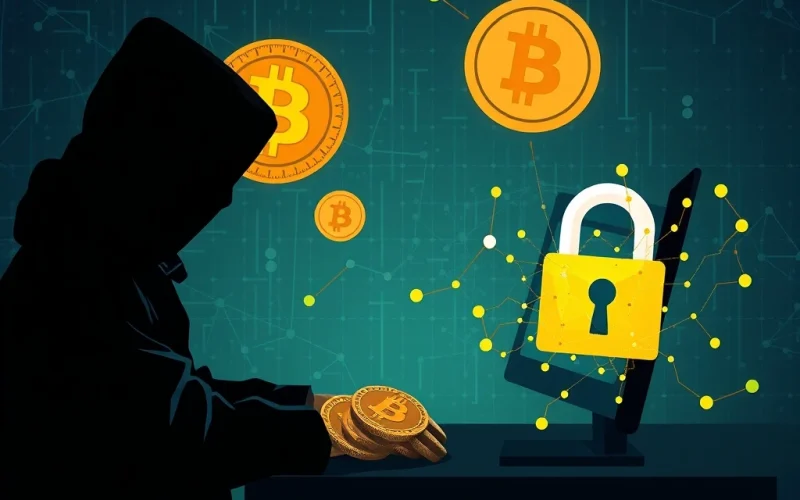 A visual representation of the BitMixer shutdown, highlighting the impact of the darknet crackdown on Bitcoin mixer services and the broader crypto privacy landscape.