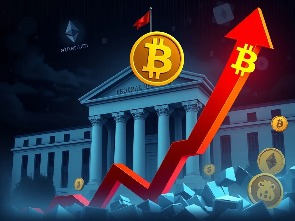 Bitcoin price drops sharply after Fed holds interest rates steady