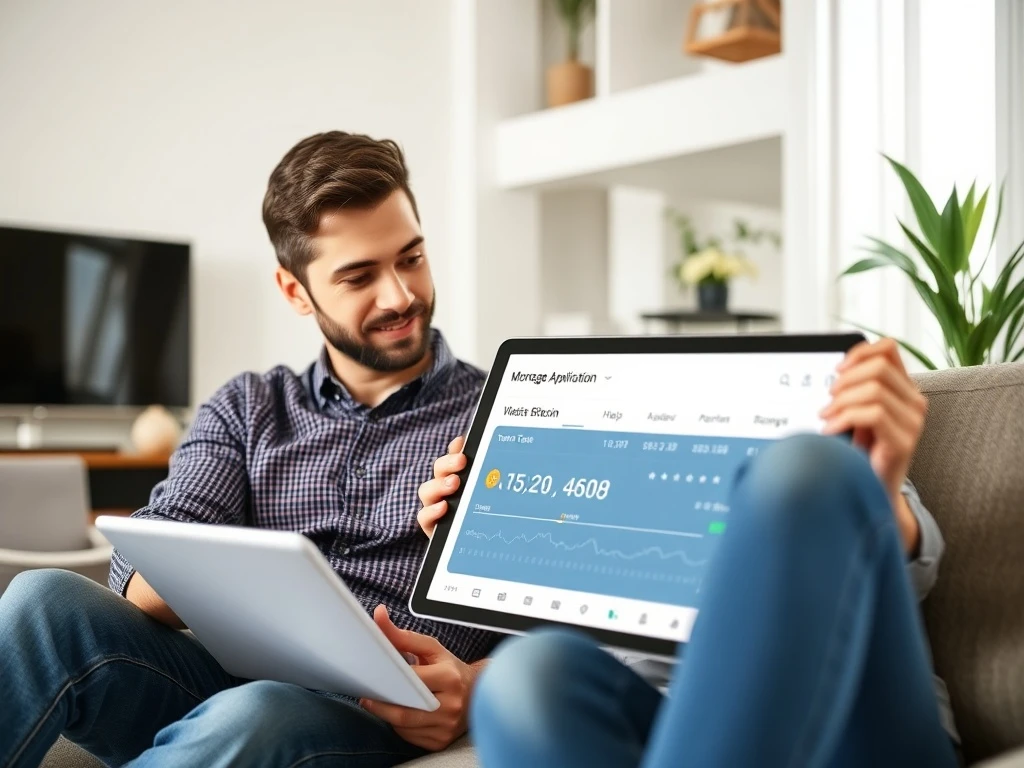 Young couple reviewing Bitcoin and Ethereum for mortgage eligibility