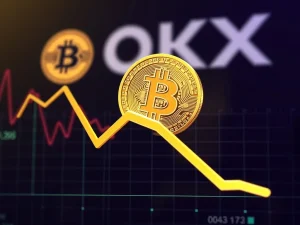 Bitcoin news showing OKX's decline in BTC holdings amid market shifts