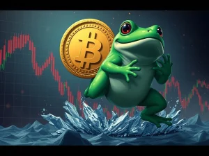 Bitcoin price crash with PEPE whale activity influencing the cryptocurrency market