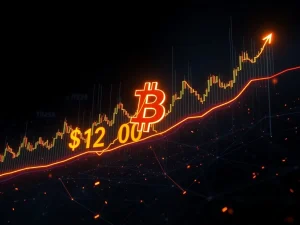 Bitcoin price chart breaking $120,000 resistance with bullish momentum