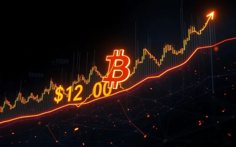 Bitcoin price chart breaking $120,000 resistance with bullish momentum