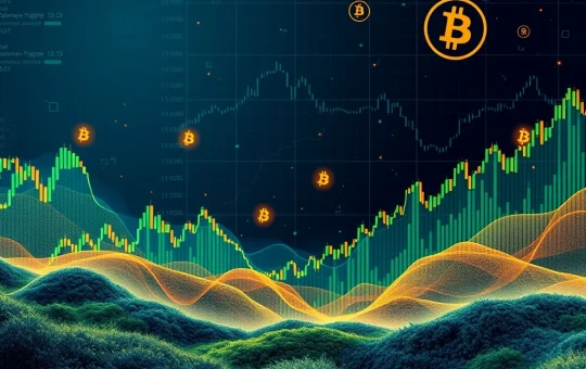 Chart illustrating Sharplink Gaming's surge and mixed crypto stock performance, reflecting today's Bitcoin news.