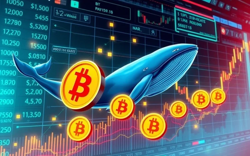 Bitcoin price chart with whale activity signaling market consolidation near $118,000