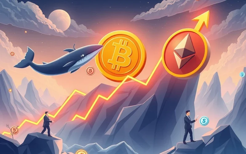 Bitcoin news today showing bullish market trends with whale activity and new investors