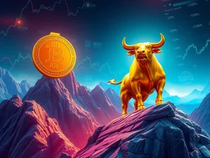 A chart showing Bitcoin price and open interest surging, reflecting a strong bullish Bitcoin Price market trend.