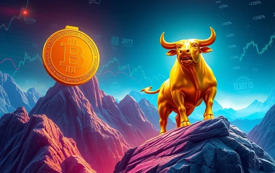 A chart showing Bitcoin price and open interest surging, reflecting a strong bullish Bitcoin Price market trend.
