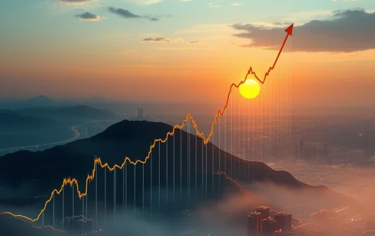 A visual representation of Bitcoin's price trajectory, highlighting the critical $110,000 support level and the potential for a significant Bitcoin rally.