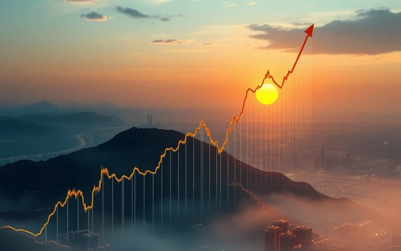 A visual representation of Bitcoin's price trajectory, highlighting the critical $110,000 support level and the potential for a significant Bitcoin rally.