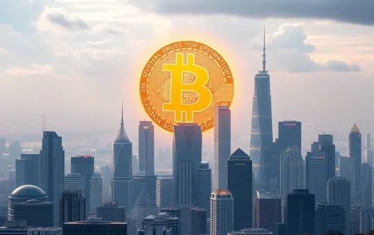 Visualizing Bitcoin Price's potential rise to $250K, driven by institutional adoption and strategic market shifts.