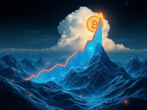 A digital chart showing Bitcoin's potential August 2025 price rally, highlighting the impact of ETF inflows on the BTC forecast.