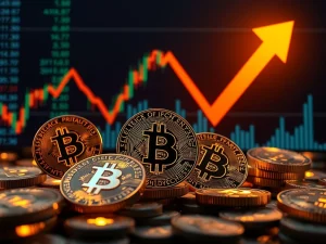 A visual metaphor for reactivated dormant Bitcoin impacting the market, symbolizing the recent Bitcoin price dip.