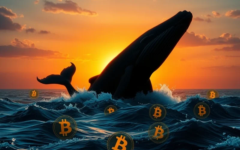A large dormant Bitcoin whale selling BTC via Galaxy Digital, causing a significant Bitcoin price drop and market uncertainty.