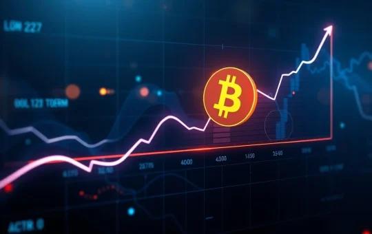 A chart illustrating Alphractal's Bitcoin price prediction, showing a long-term trajectory and the $108,000 floor by 2033, highlighting the Power Law Model's insights.