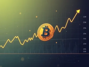 A digital representation illustrating Bitcoin price resilience after a large institutional sale by Galaxy Digital, showing a quick market recovery.