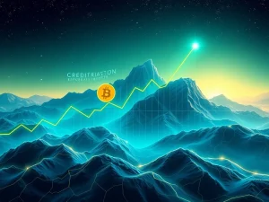 Visualizing the crypto market's future, showing strong growth for Bitcoin and Ethereum based on 2025 Bitcoin price prediction.