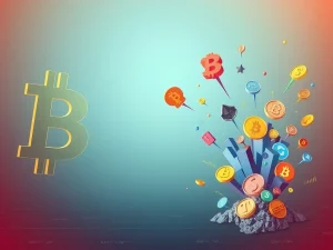 A visual metaphor depicting Bitcoin Price Prediction facing skepticism, contrasted with the explosive growth potential of altcoin projects.