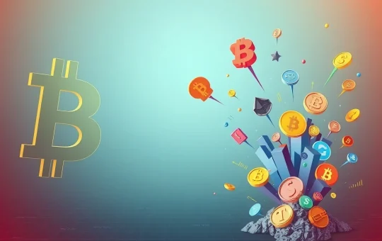 A visual metaphor depicting Bitcoin Price Prediction facing skepticism, contrasted with the explosive growth potential of altcoin projects.