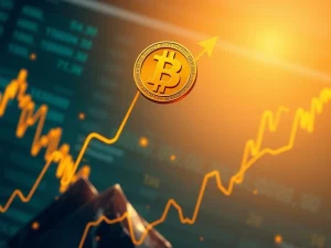 A visual representation of Bitcoin's impressive Q4 rally, showing its price surging towards new highs, reflecting optimistic Bitcoin price predictions.