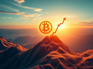 A vibrant chart illustrating Bitcoin price breaking through resistance, symbolizing a potential crypto rally.