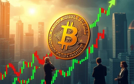 A chart showing Bitcoin price rebound to $117,000, illustrating the dynamic interplay of Bitcoin exchange flows and crypto market volatility.