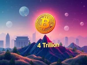 A visual representation of Bitcoin's impressive surge, symbolizing its journey to a new all-time high and the impact of Bitcoin ETF inflows.
