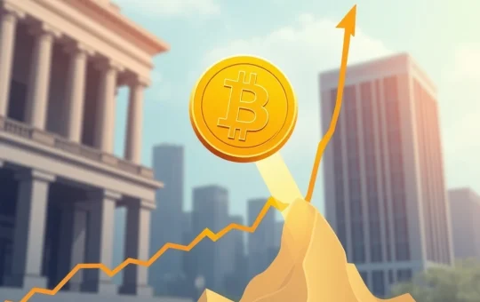 A vibrant graphic showing Bitcoin price surging past $110,000 BTC support, indicating a strong Bitcoin forecast.