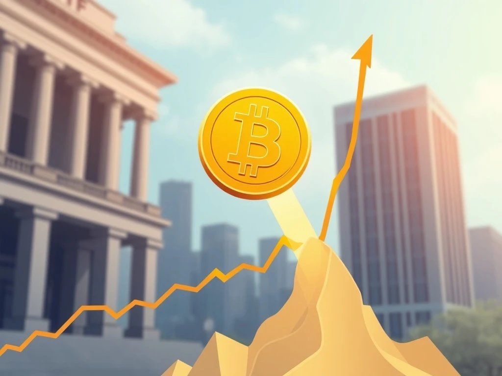 A vibrant graphic showing Bitcoin price surging past $110,000 BTC support, indicating a strong Bitcoin forecast.