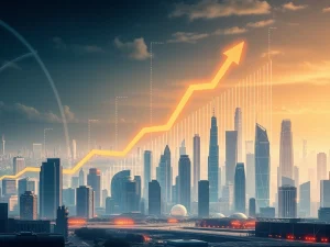 Charts showing a significant Bitcoin price surge, indicating strong institutional Bitcoin adoption and market growth.