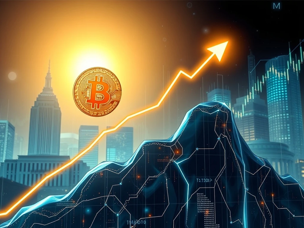 A visual representation of Bitcoin's price surging past $119,000, illustrating its incredible growth and market strength.